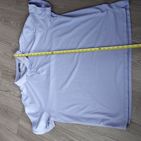 Members mark short sleeve button-up pole shirt purple xxl - Picture 9 of 9